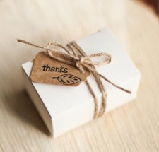 Jute Twine fine 2ply parcel gift tag string shabby chic country craft hobby yarn