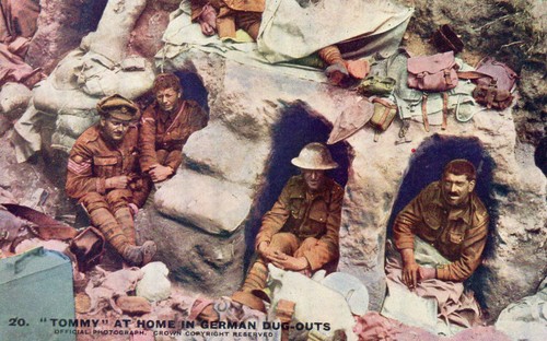 Posrcard ww1 tommy at - ", home