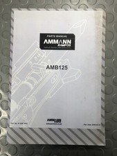 AMMANN RAMFOS PARTS MANUAL HYDRAULIC HAMMER AMB 125