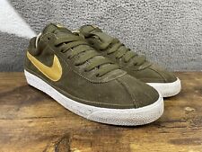 NIKE SB Bruin Loden 2010, Khaki Green & Gold, Model 366665 302, Size UK 9 EU 44
