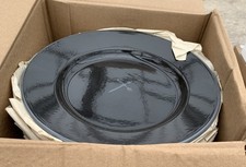 Black enamel dinner - 4, plates