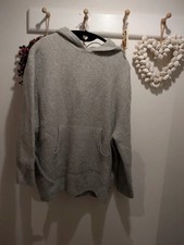 grey woollen hoodie oversized