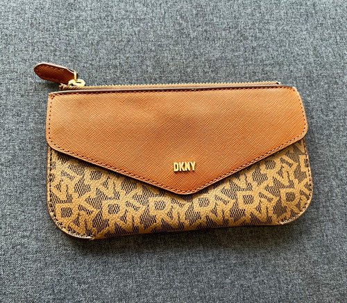 Dkny logo zip around wallet - logo, zip-around