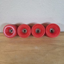 Vtg 2nd Generation Kryptonics C-70 70mm Red Skateboard Wheels Clean Set Of 4