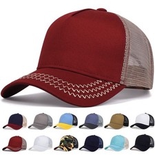 Solid Color Men Women Trucker