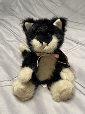 Vintage Boyds Bears Black & Cream Cat Approx 1990