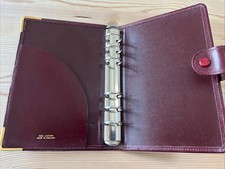 ORGANISER-BURGUNDY FINE
