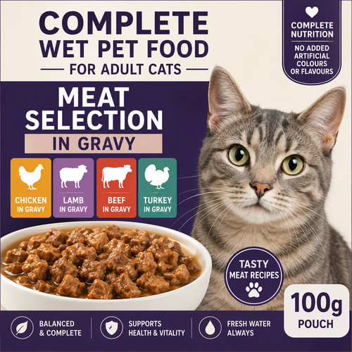 Complete wet cat food - wet,