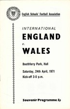 England Schools v Wales