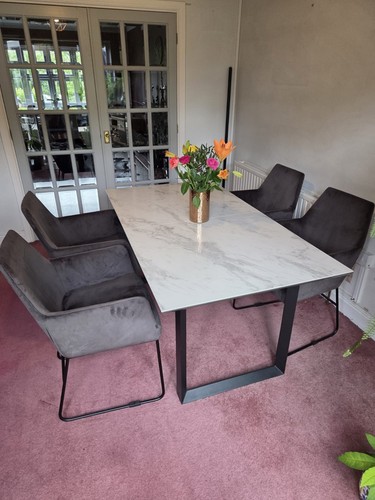 Durable ceramic effect marble