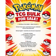 300 Pokemon TCG Bulk  -
