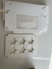 17 Cupcake Boxes Single Individual Cup Cake Box with Window Removable Inner Tray