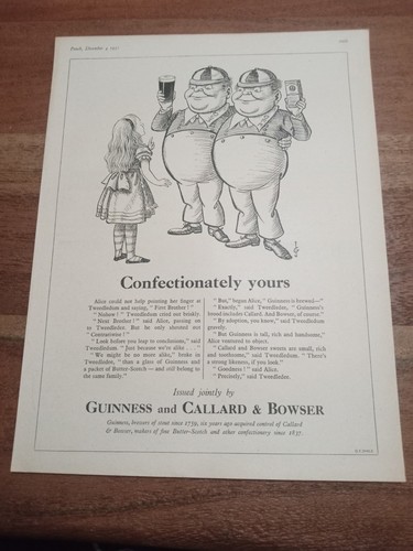 Guinness original 1957 print - 1957,