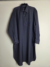 Mens Indian Pakistani Kurta Panjabi Shirt Size XL Dark Blue