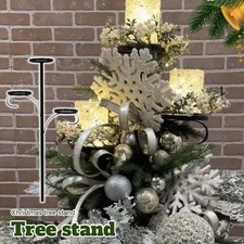 Black Triple Tree Topper Tree Topper Candle Holder Candelabra Decor%2C F4W3