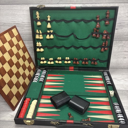 Vintage backgammon chess - vintage,