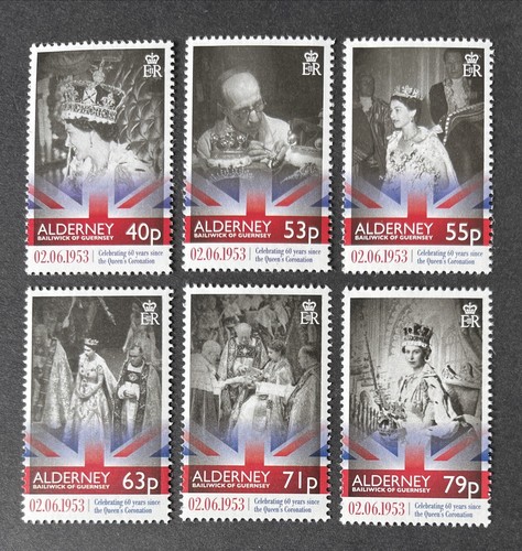 Alderney 2013 mnh coronation - alderney,