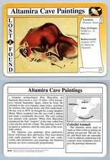 Altamira Cave Paintings #B.10 - Lost & Found Treasures Of The Earth Grolier Card