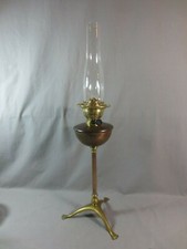  WAS BENSON ANTIQUE RARE  OIL LAMP ARTS & CRAFTS COPPER & BRASS