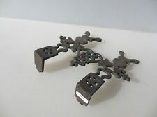 Victorian Brass Fireside Trivet Stand Kettle Pan Antique Range Oven Old Thistle