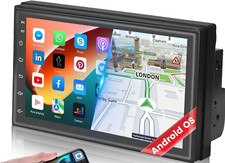 Hikity Double Din Android Car Stereo with Sat Nav 7 Inch Touch Screen A3336