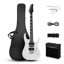 39" Electric Guitar H-S-H Pickup Beginner Guitar Kit with Gig Bag,Strap,20W AMP