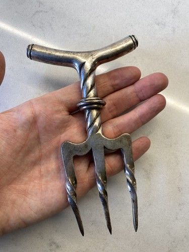 Antique bread fork - antique, long