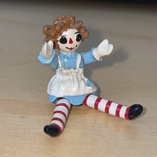 Pewter Hand Painted Jointed Rag Doll Figure