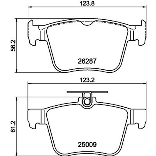 Don rear brake pad set - don,