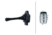 HELLA Ignition Coil Fits Dacia
