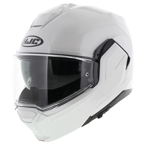 Hjc i100 plain white flip - plain,
