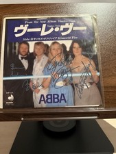 ABBA Band Hand Signed Vinyl Single Voulez Vous