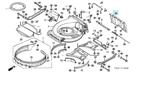Genuine honda discharge guard - genuine,