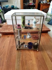 Vintage Display Cabinet Brass