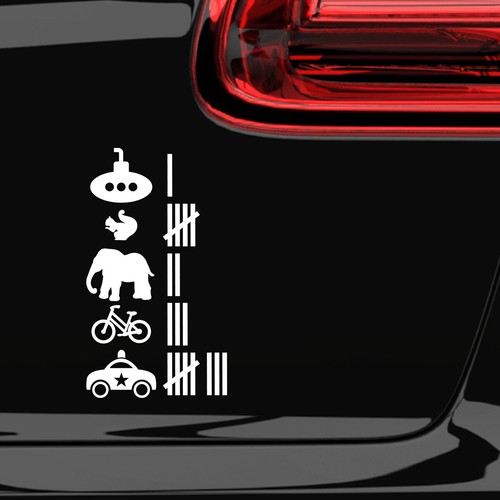 Car decal sticker firing - sticker,