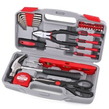 Home Hand Tools Set Household Tool Kit 39pc Hi-Spec DIY Gift
