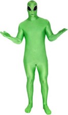 Adult Alien Morphsuit Fancy Dress Costume Stag Party Festival Halloween Skinsuit