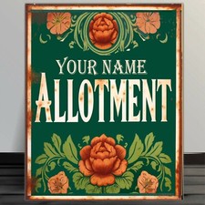 Personalised allotment garden - allotment,