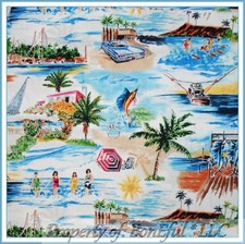BonEful Fabric FQ Cotton Beach