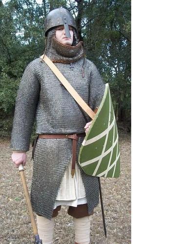 Riveted chainmail armor shirt - armor,