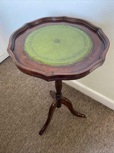 Vintage wooden side table - side, with