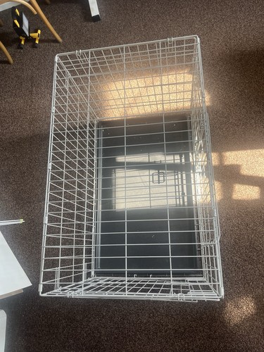 Folding steel wire dog cage - folding,