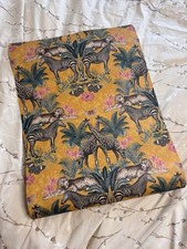 Grandeco Animal Kingdom Ochre Smooth Yellow Wallpaper Zebra Leopard  A49301