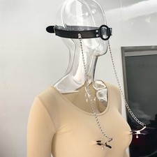 Open Mouth Oral Ring Breast Clamps with Chain Slave Games BDSM Bondage Restriant