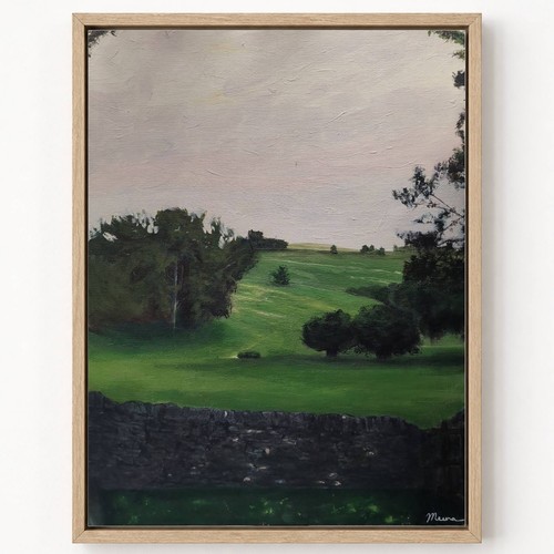 Original painting countryside - original,