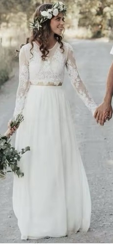 Twopiece wedding dress - ,
