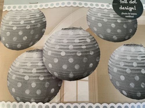 Packs silver paper lantern - packs,