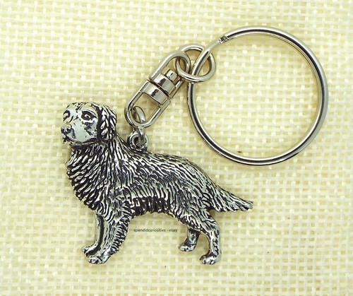 Golden retriever dog keyring - retriever,