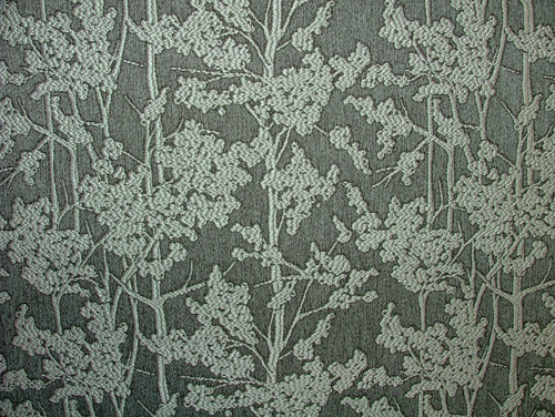 Graphite grey tree fabric - graphite,