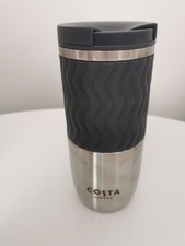 NEW Costa Coffee Stainless Steel/Silicone Tail Travel Mug Insulated Thermal550ml